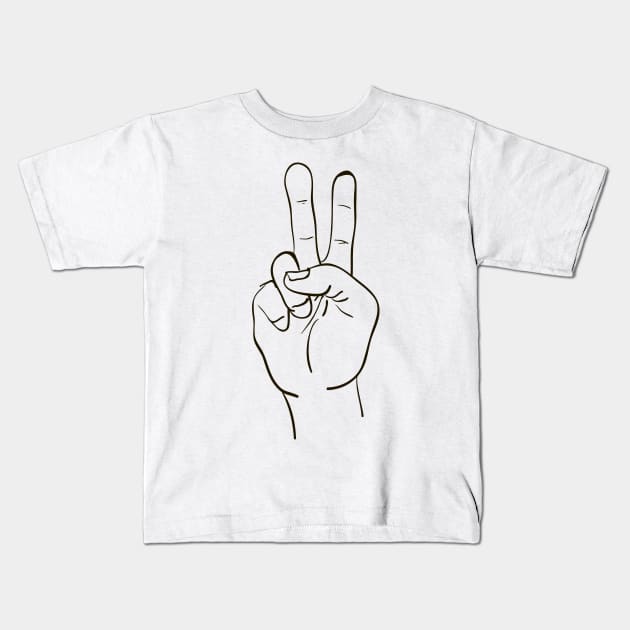 Peace Kids T-Shirt by Olga Berlet